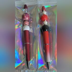 New!Beaded Christmas Pens,2 pcs.